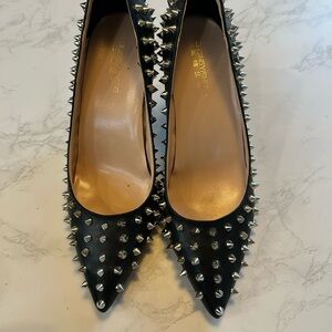 Black Heels with Studs, Studs, and Studs